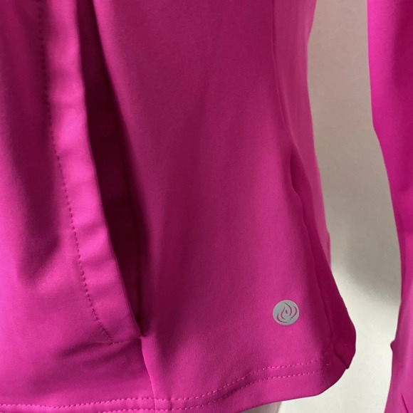 Apana Pink 3/4 Zip Gorpcore Athletic High Neck Outdoor Pullover Jacket Size XL - Picture 4 of 11